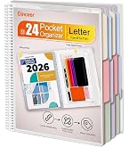 Amazon.com : Performore - 12 Pocket Spiral Subject Organizer with
